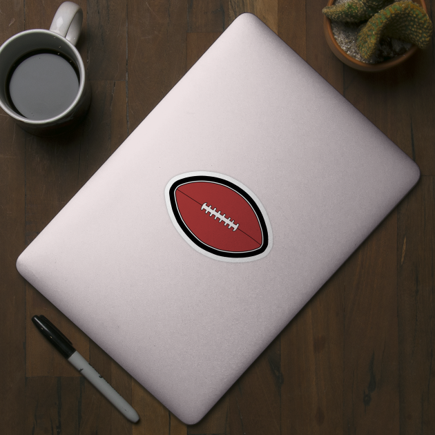 American Football Sticker Style Design by aaallsmiles